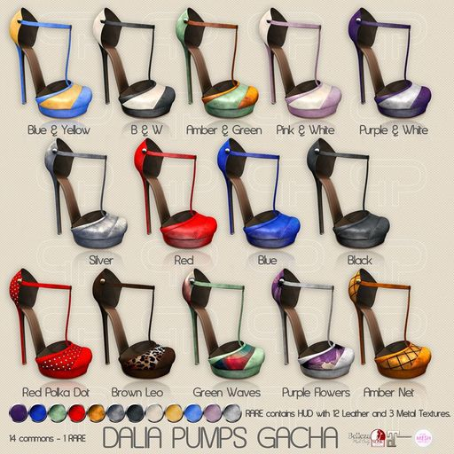 Pure Poison - Dalia Pumps - Amber Net  - Maitreya[BOXED]