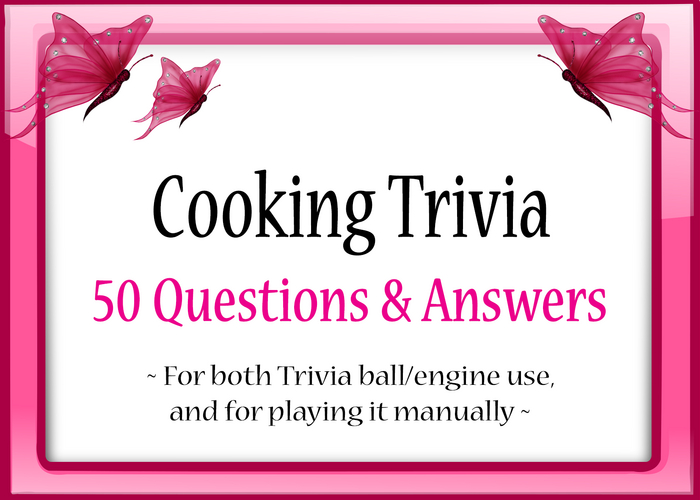 *Butterflies & Unicorns* ~ Cooking Trivia (Unpack)