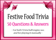 *Butterflies & Unicorns* ~ Festive Food Trivia (Unpack)