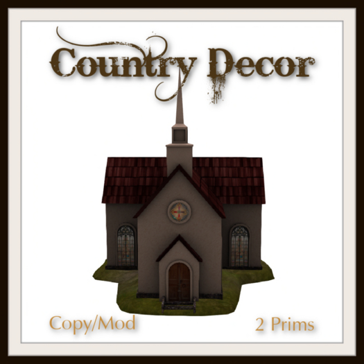 = Country Decor = Miniature Church