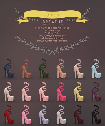 [BREATHE]-Sakura Heels-Purple (Maitreya)