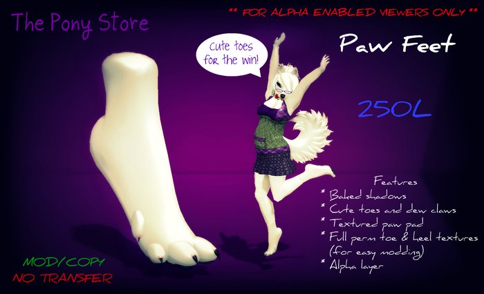 The Pony Store - Paw Feet BOXED