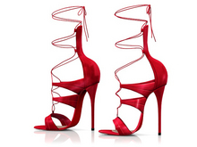 Garbaggio // Allison Sandals - Red