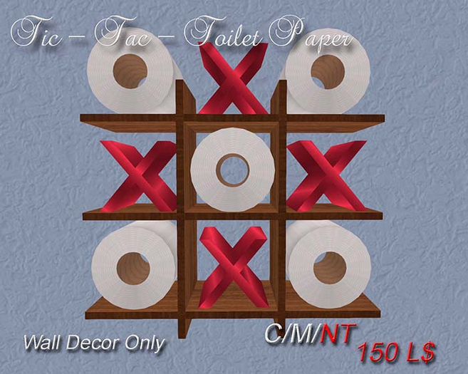 Tic-Tac-Toilet Paper