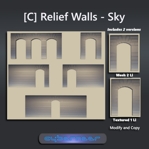 [CYBERNEER] Walls Relief Sky Set