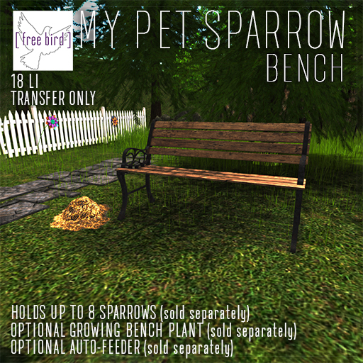 [ free bird ] My Pet Sparrow Bench