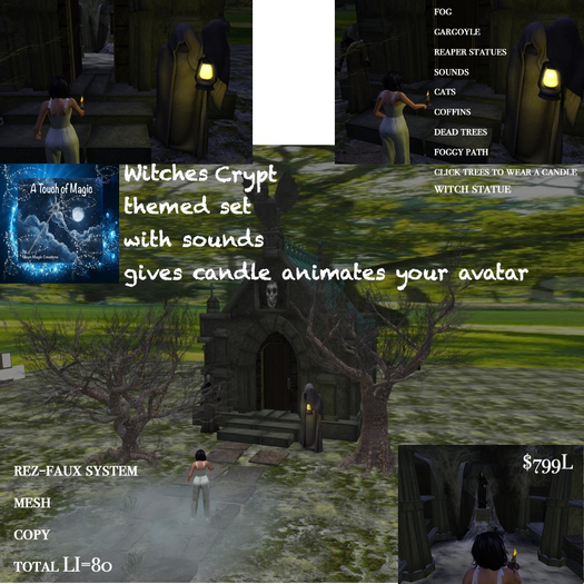 WITCHES CYRPT SET -BOX LI=80