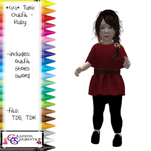 *GG* TD Medieval Tunic - Ruby (add)