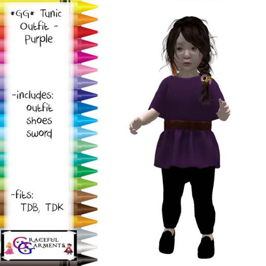 *GG* TD Medieval Tunic - Purple (add)