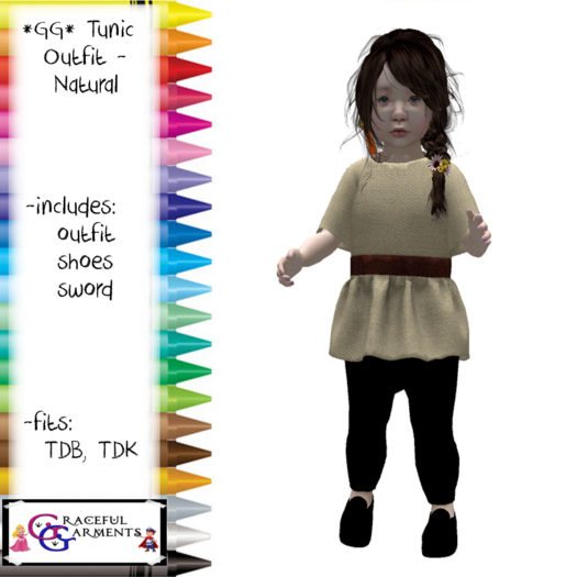 *GG* TD Medieval Tunic - Natural (add)
