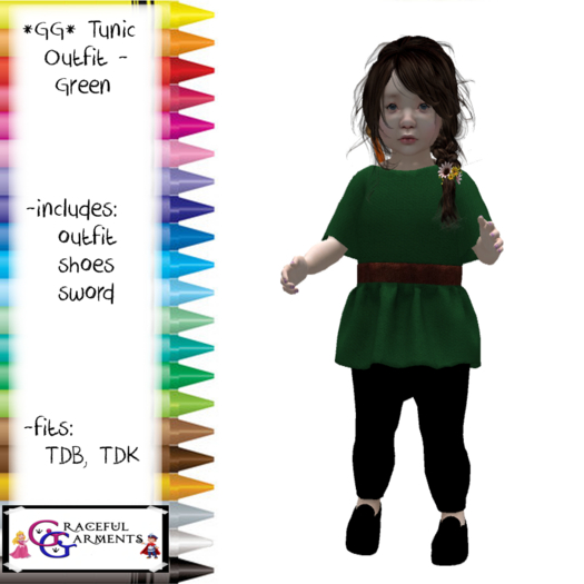 *GG* TD Medieval Tunic - Green (add)