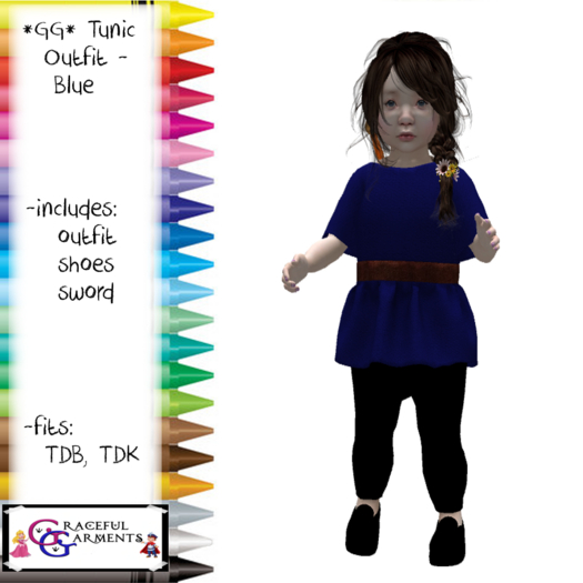 *GG* TD Medieval Tunic - Blue (add)