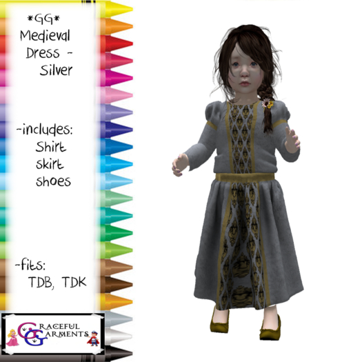 *GG* TD Medieval Dress - Silver (add)