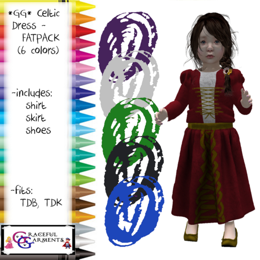*GG* TD Celtic Dress - FATPACK (add)