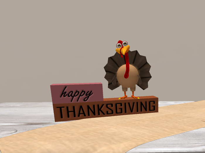 Happy Thanksgiving Turkey Block