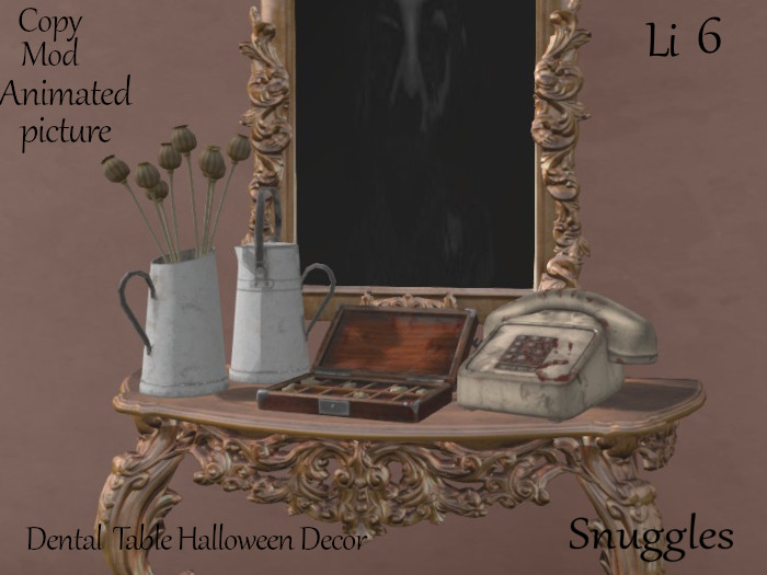 Dental  Table Halloween Decor By Snuggles