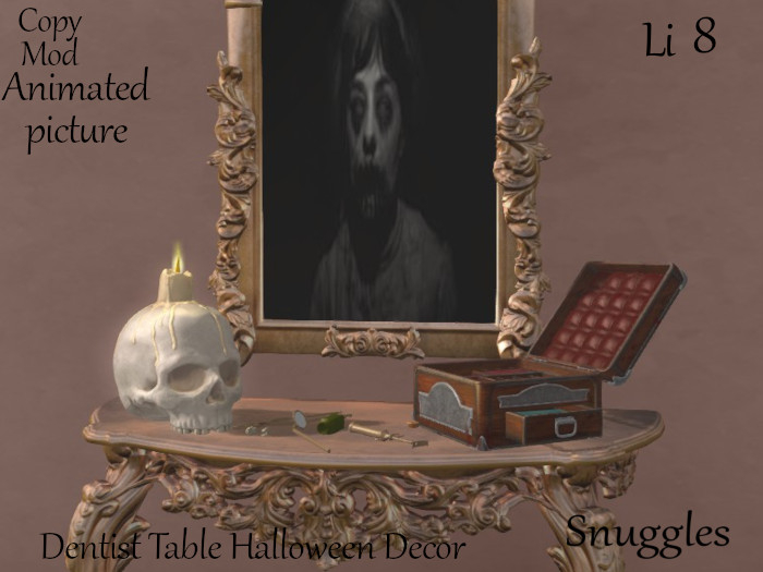 Dentist Table Halloween Decor By Snuggles