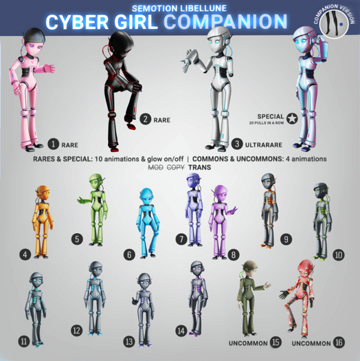 SEmotion Libellune Cyber Girl Companion COMMON 11