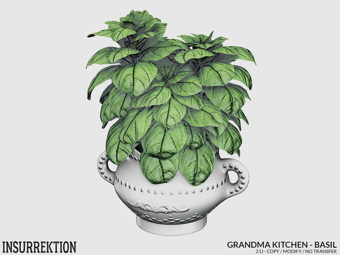 [IK] Grandma Kitchen Deco Set 1 - Basil