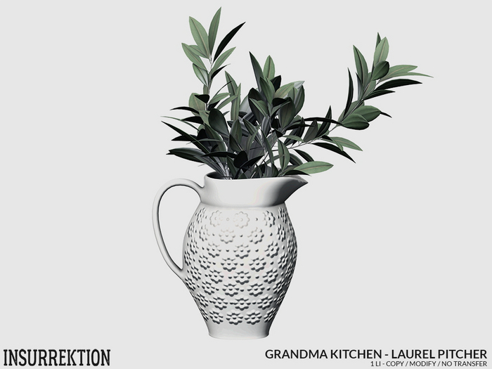 [IK] Grandma Kitchen Deco Set 1 - Laurel Pitcher