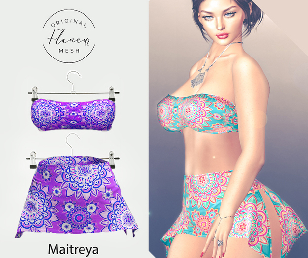 [Flaneur] Joyce Purple Set 