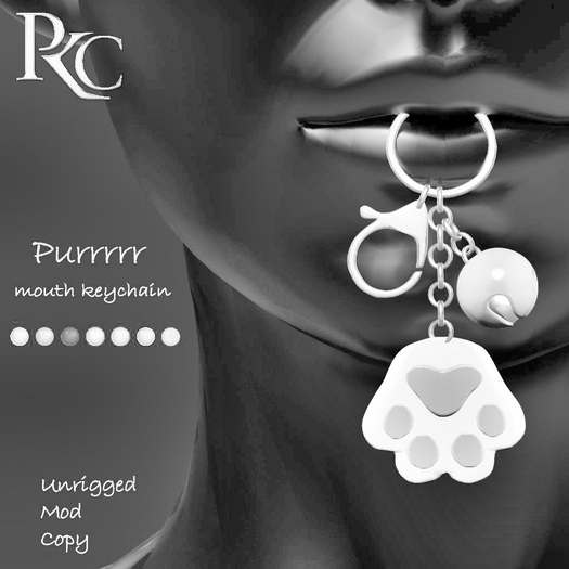 *PKC* Purrrrr Mouth Keychain DEMO