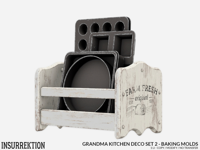 [IK] Grandma Kitchen Deco Set 2 - Baking Molds