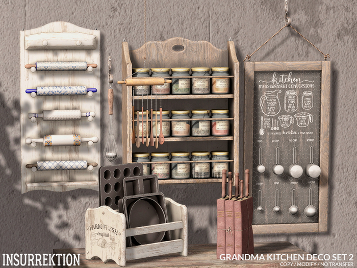 [IK] Grandma Kitchen Deco Set 2 - FATPACK