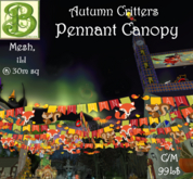 Autumn Critter Pennant Canopy