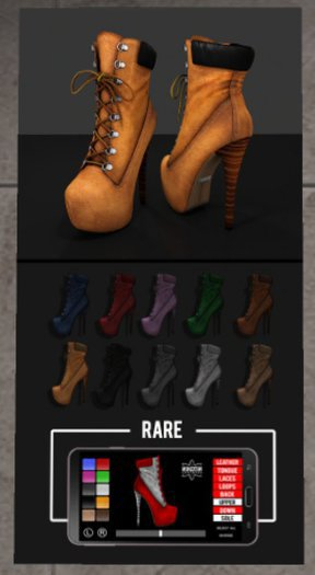 [NikotiN] SplitRock Heels (Cream)
