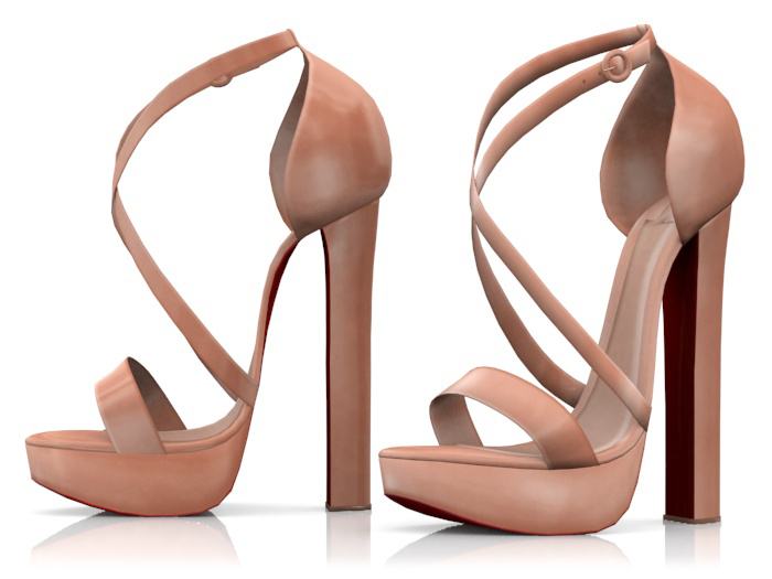 Garbaggio // Missy Platforms - Nude
