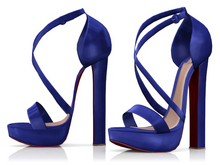 Garbaggio // Missy Platforms - Blue