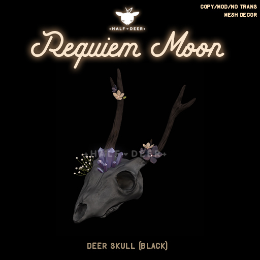 +Half-Deer+ Requiem Moon - Deer Skull (Black)