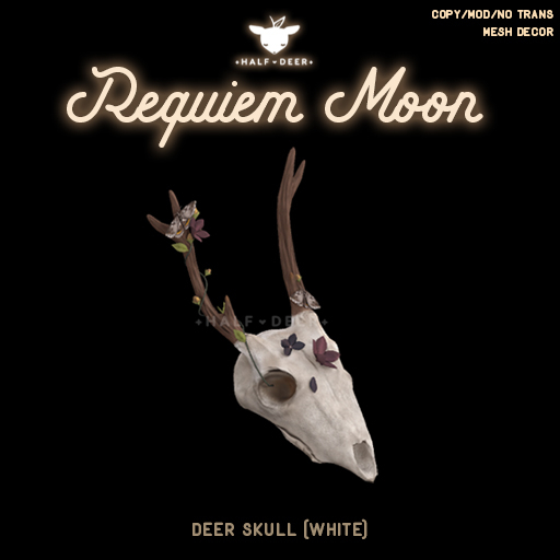 +Half-Deer+ Requiem Moon - Deer Skull (White)