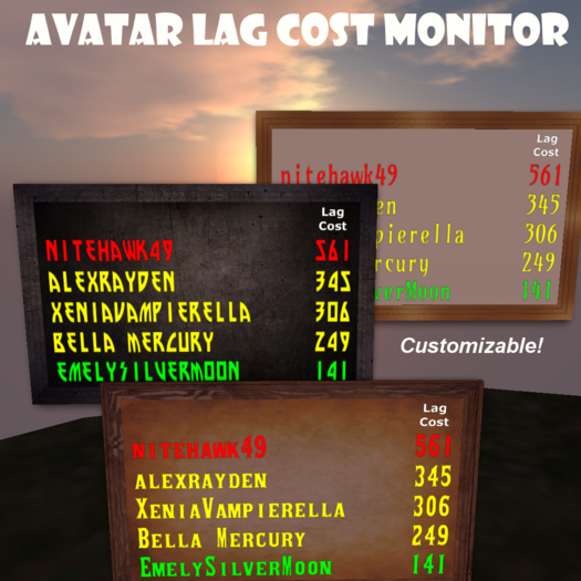 Avatar Lag Monitor