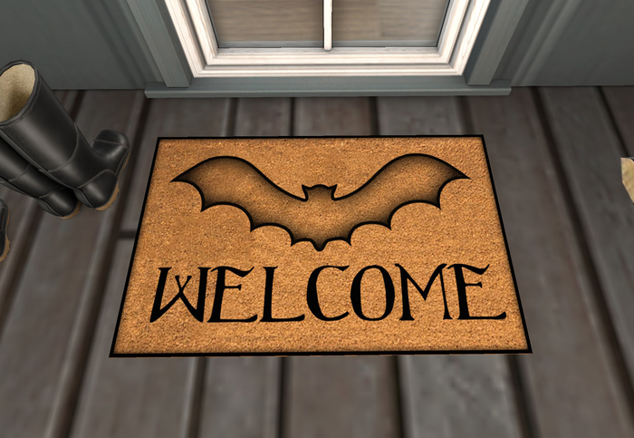 Bat Welcome Mat