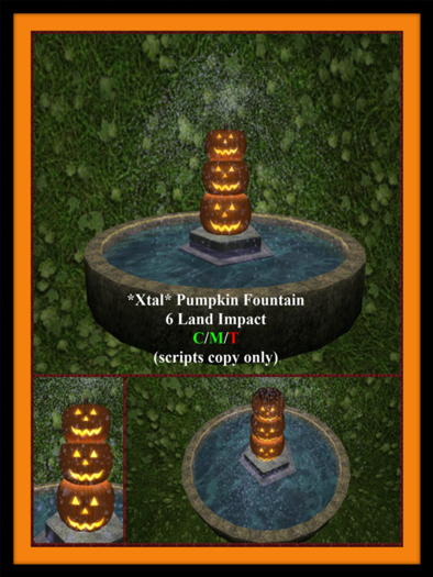 *Xtal* Pumpkin Fountain