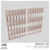 Atelier Burgundy . Modern Panel Stone *ADD*