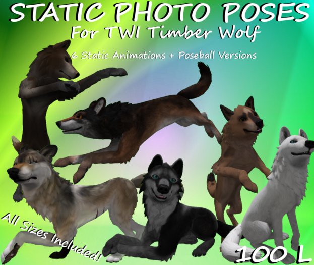 STATIC PHOTO POSES for TWI Timber Wolf