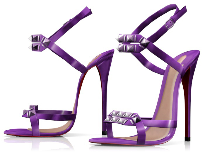 Garbaggio // Simone Sandals - Purple