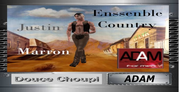 ENSSEMBLE COUNTRY JUSTIN - marron - Adam