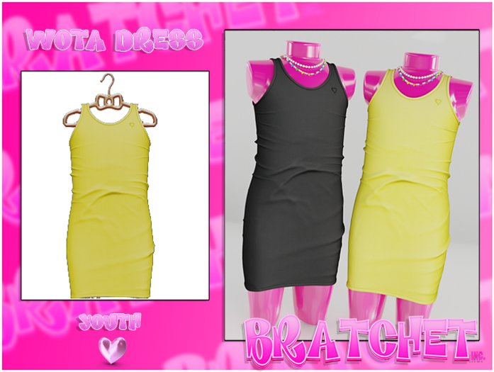 {BRATCHET} Wota Dress Yellow