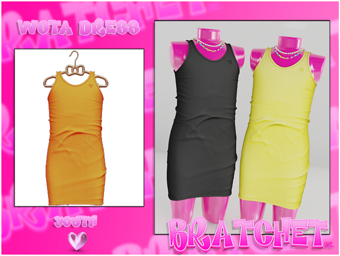 {BRATCHET} Wota Dress Orange