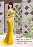 Nala Designs - Yvonne Yellow Gown - Mesh Bodies
