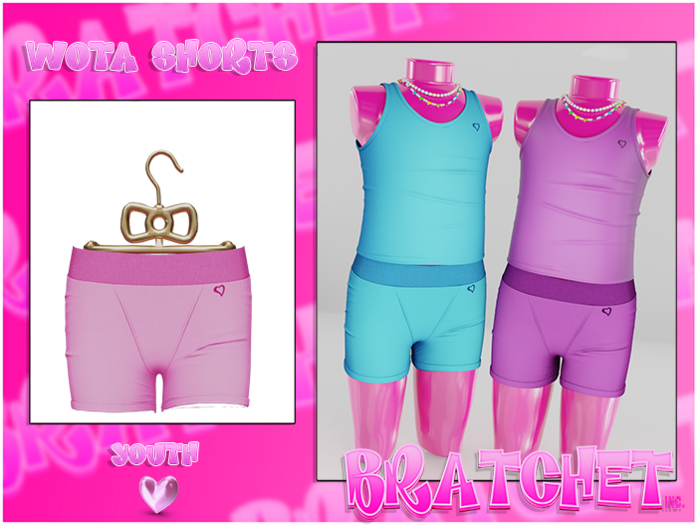 {BRATCHET} Wota Shorts Pink