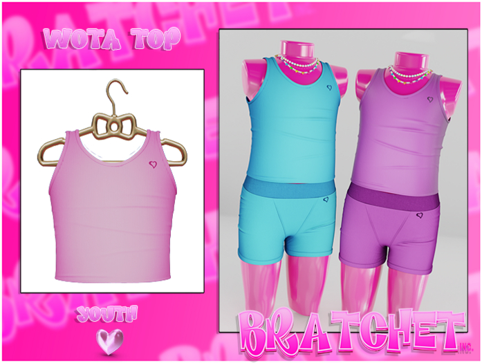 {BRATCHET} Wota Top Pink