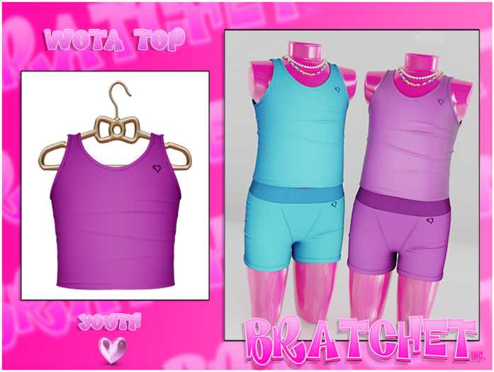 {BRATCHET} Wota Top Purple