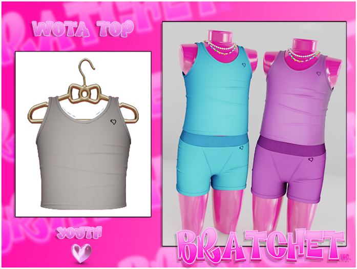 {BRATCHET} Wota Top Grey