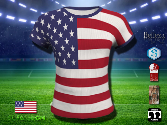 Shirt (M) Flag - (USA) UNITED STATES