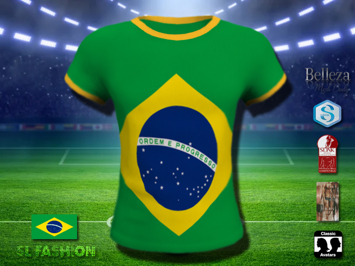 Shirt (M) Flag - Brasil